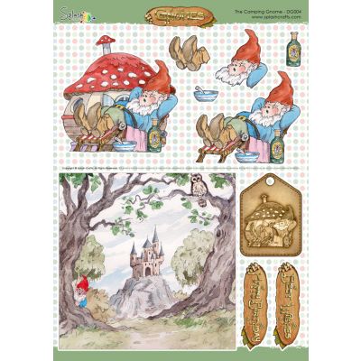 Gnomes Decoupage Sheet - The Camping Gnome