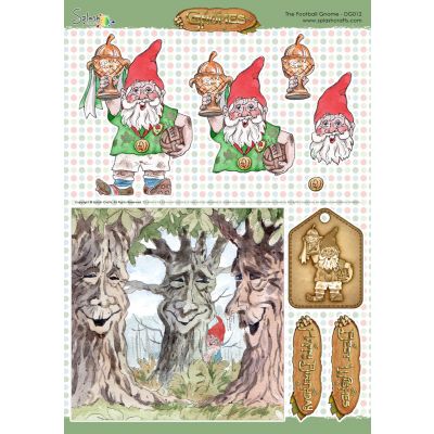 Gnomes Decoupage Sheet - The Football Gnome