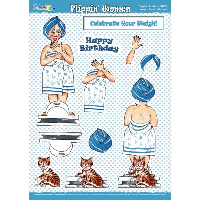 Large Flippin Women Decoupage Sheet - Scales