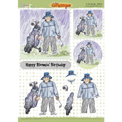 The Grumps - Die Cut A4 Decoupage Sheet - In the Rough