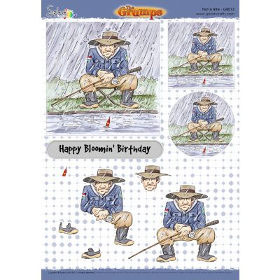 The Grumps - Die Cut A4 Decoupage Sheet - Not a Bite