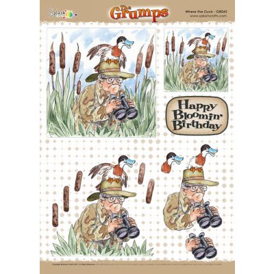 The Grumps - A4 Decoupage Sheet - Where the Duck