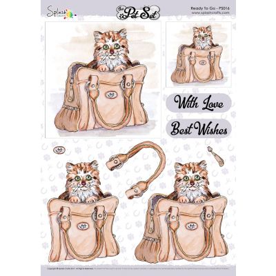 The Pet Set A4 Decoupage Sheet - Ready to Go