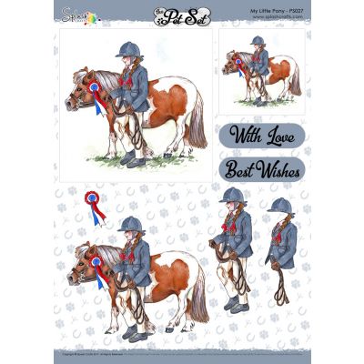 The Pet Set A4 Decoupage Sheet - My Little Pony