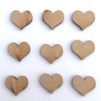 MDF Mini Pointed Hearts