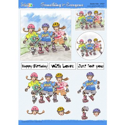 Something For Everyone Decoupage - Skater Kids