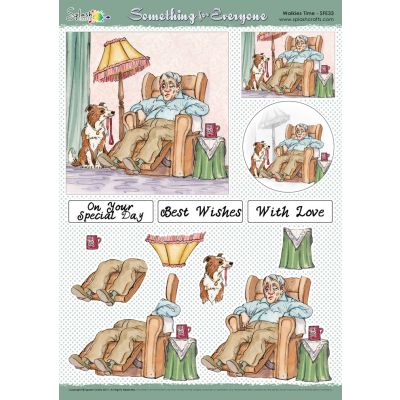 Something For Everyone Decoupage - Walkies Time