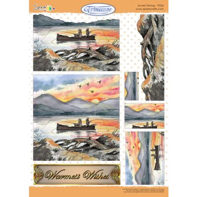Trinitage A4 Sheet - Sunset Fishing