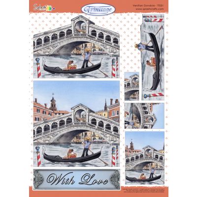 Trinitage A4 Sheet - Venetian Gondola