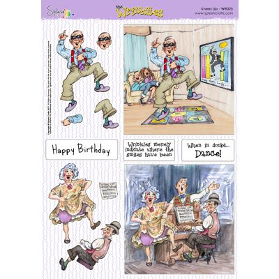 The Wrinklies A4 Decoupage Sheet - Knees Up