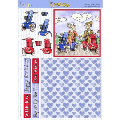 The Wrinklies A4 Decoupage Sheet - Mobility Love