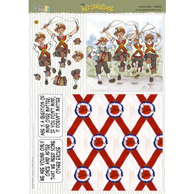 The Wrinklies A4 Decoupage Sheet - Morris Men