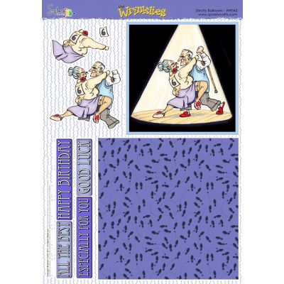 The Wrinklies A4 Decoupage Sheet - Strictly Ballroom