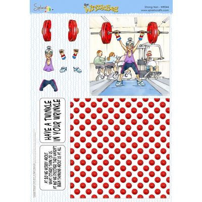 The Wrinklies A4 Decoupage Sheet - Strong Nan