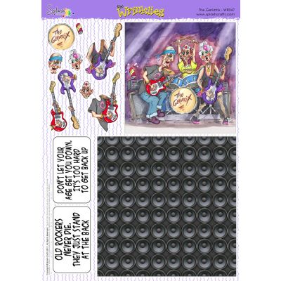 The Wrinklies A4 Decoupage Sheet - The Geriatrix