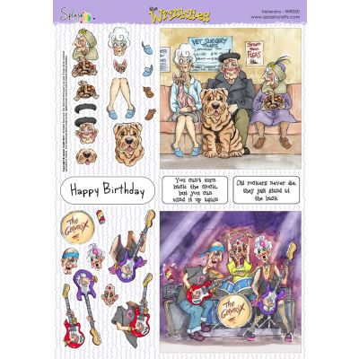 The Wrinklies A4 Decoupage Sheet - Veterans