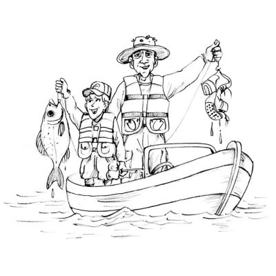 Digi Stamp - Catch Of The Day