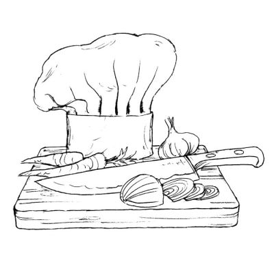 Digi Stamp - Chefs Hat