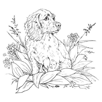 Digi Stamp - Cocker Spaniel Pup