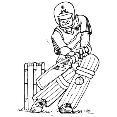 Digi Stamp - Cricketer