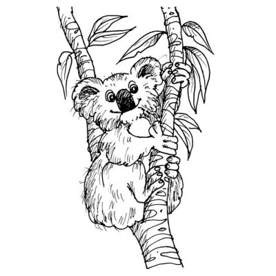 Digi Stamp - Cute Koala