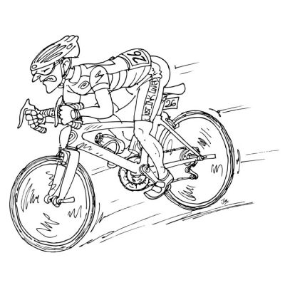 Digi Stamp - Cycling Star