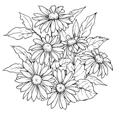 Digi Stamp - Daisy Patch