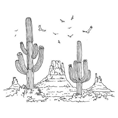 Digi Stamp - Desert Sands