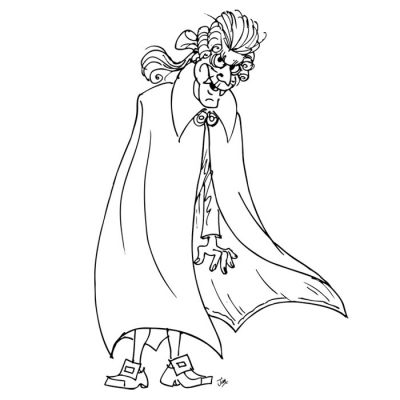 Digi Stamp - Fangful Vampire