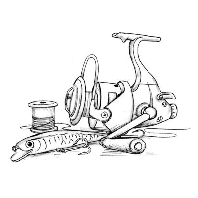 Digi Stamp - Fishing