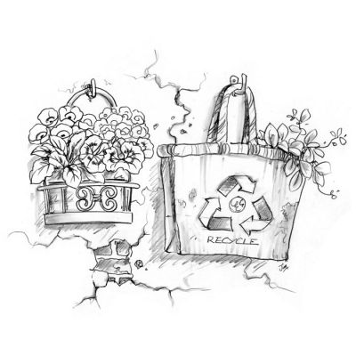 Digi Stamp - Garden Wall