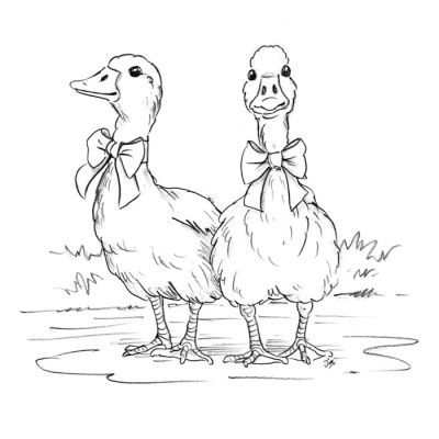 Digi Stamp - Goose And Gander