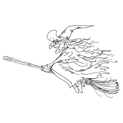 Digi Stamp - Hagatha The Witch