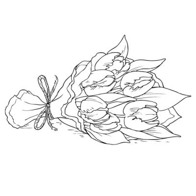 Digi Stamp - Hand Tied Tulips