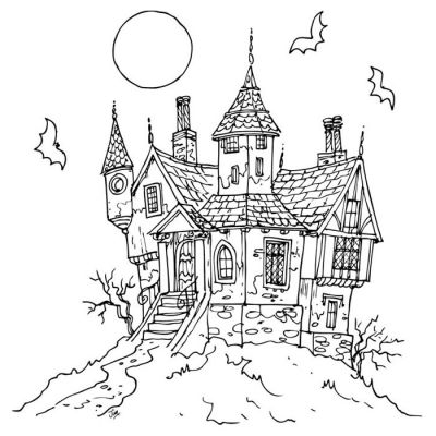 Digi Stamp - Haunted House