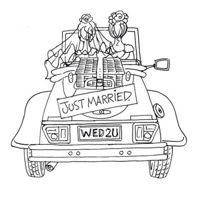 Digi Stamp - Just Married Brides