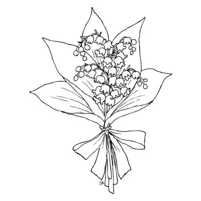 Digi Stamp - Lily Of The Valley