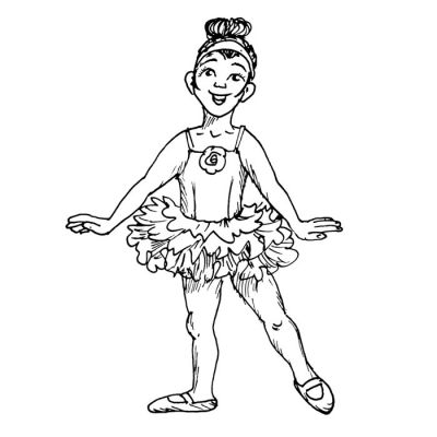Digi Stamp - Little Ballerina