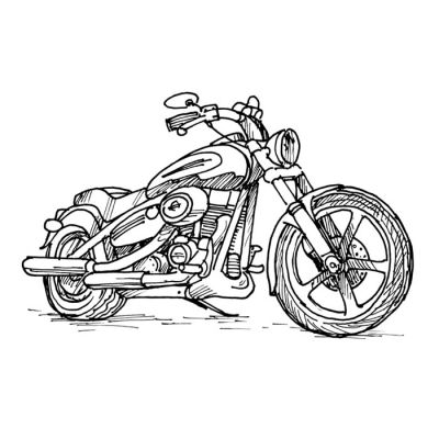 Digi Stamp - Motorcycle