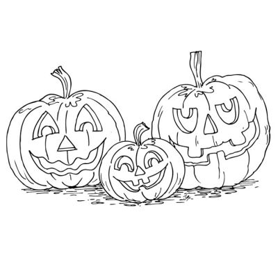 Digi Stamp - Pumpkins Three
