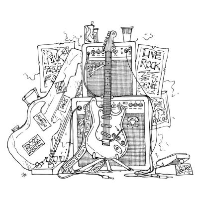 Digi Stamp - Rock Star