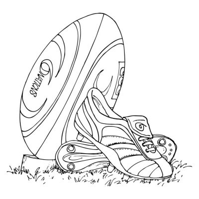 Digi Stamp - Rugby