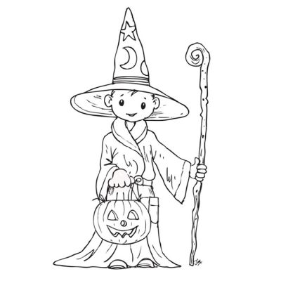 Digi Stamp - The Little Wizard