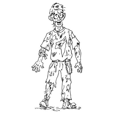 Digi Stamp - Walking Zombie