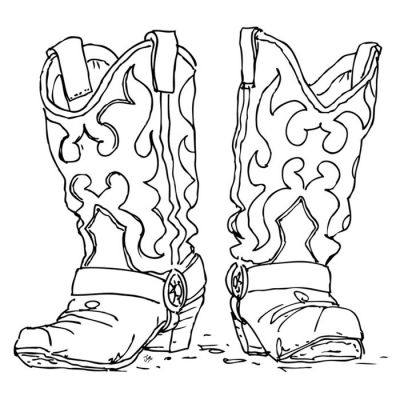 Digi Stamp - Western Boots